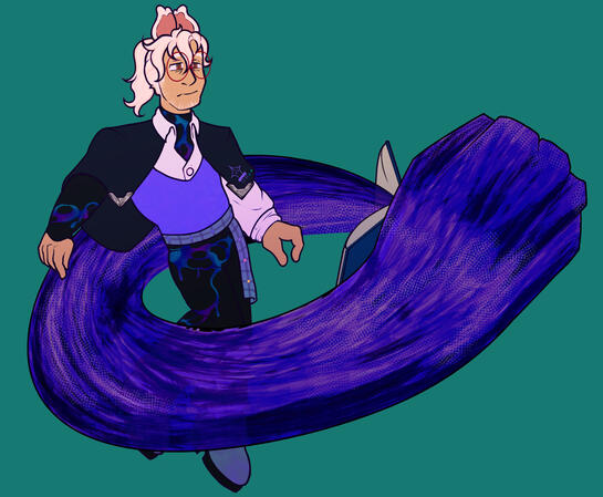 Kabu, my Barbarian Oni. Hands scraping to protect and harm him. His powers manifest crazy